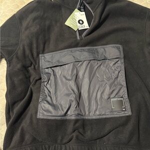 H&M Black Relaxed Fit Fleece sweatshirt